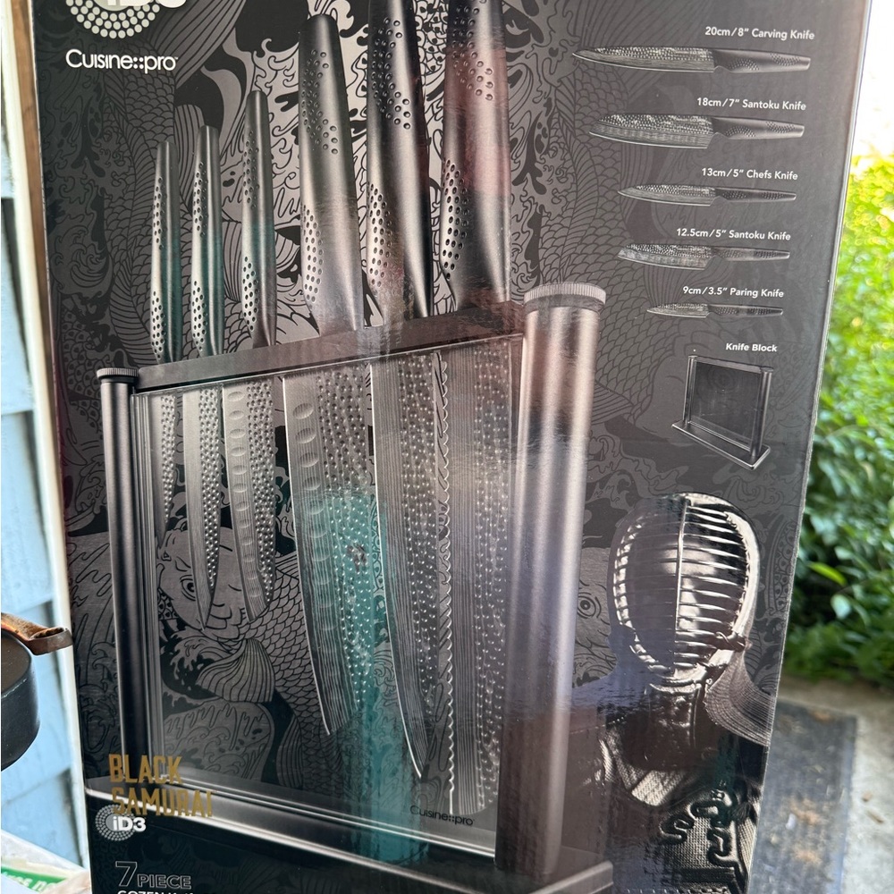 Cuisinart Pro Black and Silver Knife Set